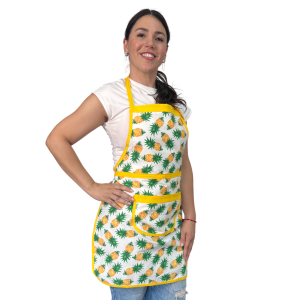 Avental Algodão Estampado Abacaxi