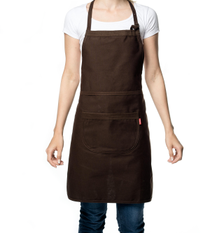 Avental poliéster marrom