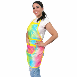 Avental Algodão Estampado Tie Dye