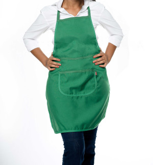 Avental poliéster verde