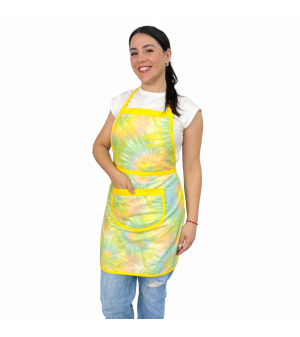 Avental Estampado Tie Dye-Tie Amarelo
